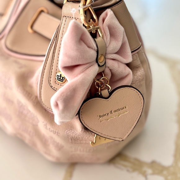 Juicy Couture Sandstone Powder Pink Shoulder Bag - Picture 2 of 4